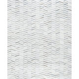 5'X8' Chevron Area Rug in Silver