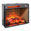Foyer encastré à infrarouge à quartz - version bûche de bois de 23 po avec style brique. Puissance calorifique de 1500W. 5000 / H. Flamme réaliste. 4 options de luminosité. Approuvé UL. Caractéristiques doubles. Écoénergétique. 400