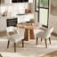 Ensemble de 2 chaises de salle à manger rembourrées en chenille Modern Farmhouse