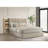 Light Oak Bookcase Storage Queen Bed