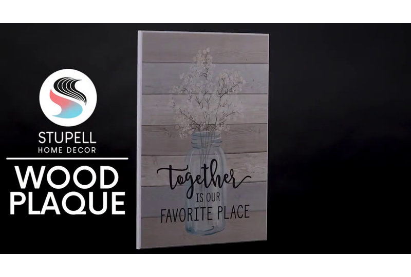 Leopard Print Heels and Denim Wood Wall Art Plaque