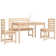 Gerton Rectangular 4 - Piece 4 - Person 121Cm L Outdoor Table Set