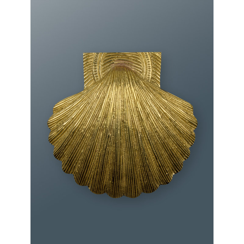 Sheila Shell Door Knocker, Brass