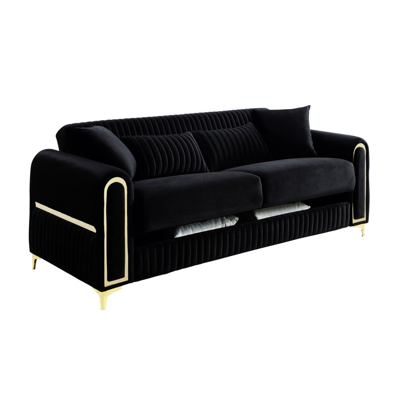 Canapé Ruby Modern, Noir