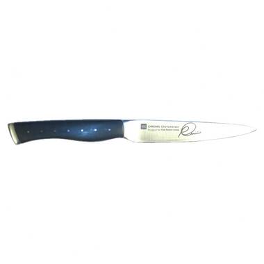 Sasaki Takumi Japanese AUS-10 Stainless Steel Paring Knife with Locking  Sheath, 3.5-Inch, Black