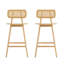 Tabouret de bar en bois Bari, ensemble de 2-386307302