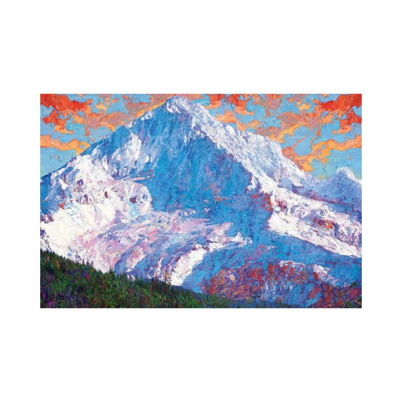 Hood Peak - Wrapped Canvas Painting, 101.6 cm H x 66.04 cm W x 1.91 cm D