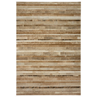 Kronos Cowhide Striped Indoor Rug