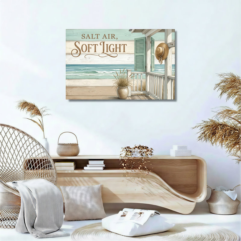 Ensemble de 1 tableau sur toile Salt Air Soft Light, 28"H x 40"W, Toile tendue