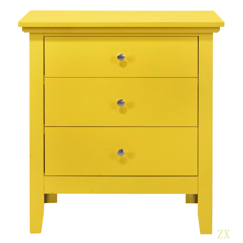 Table de chevet Vibrant Casual, Jaune