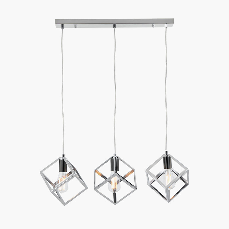 Abrie 3 - Light Steel Pendant
