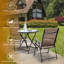 Ensemble de 4 chaises pliantes en tissu Costway