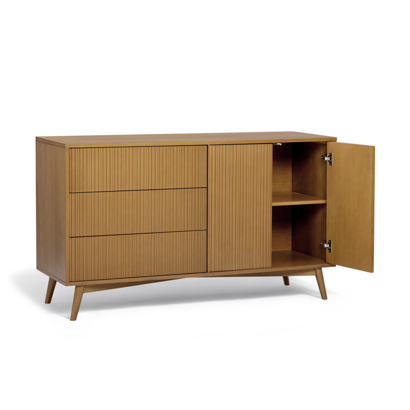 140cm Solid Wood Sideboard, Natural