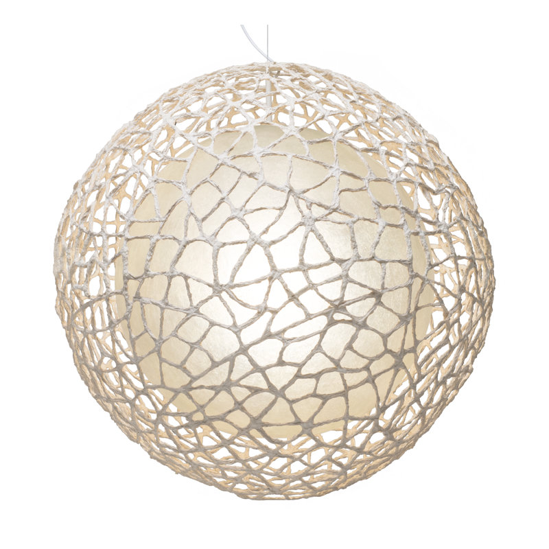 Cuc Me 1 - Light Chandelier, Cream, 25.5" H x 25.5" W x 25.5" D