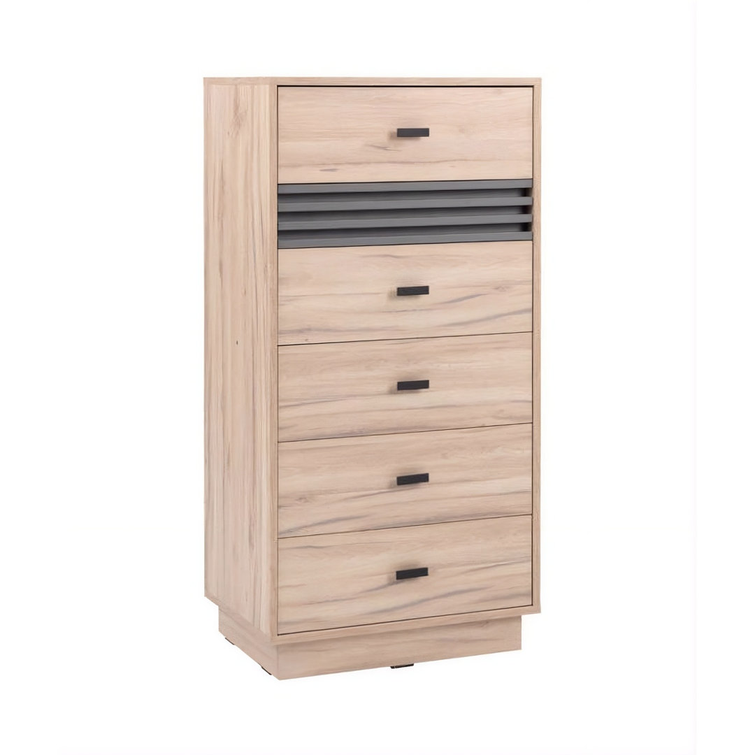 Allmo Tall Sideboard Cabinet 60cm with 5 Drawers