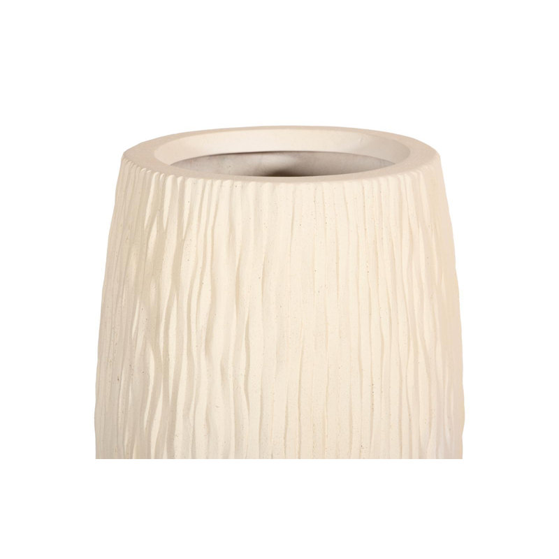 Pot de fleurs en résine Citrana, H 39 po x l 18 po x P 18 po, Blanc