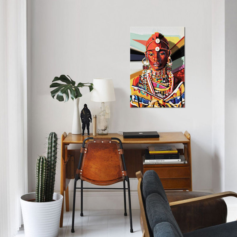 «Kenya», impression sur toile, H 18 po x l 12 po x P 1,5 po, Pas de tapis, Toile tendue
