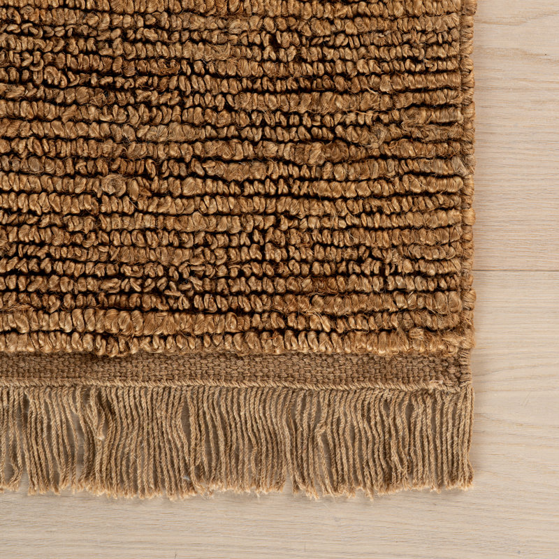Varnu Textured Handmade Jute Rug, Rectangle 7'6" x 9'6"