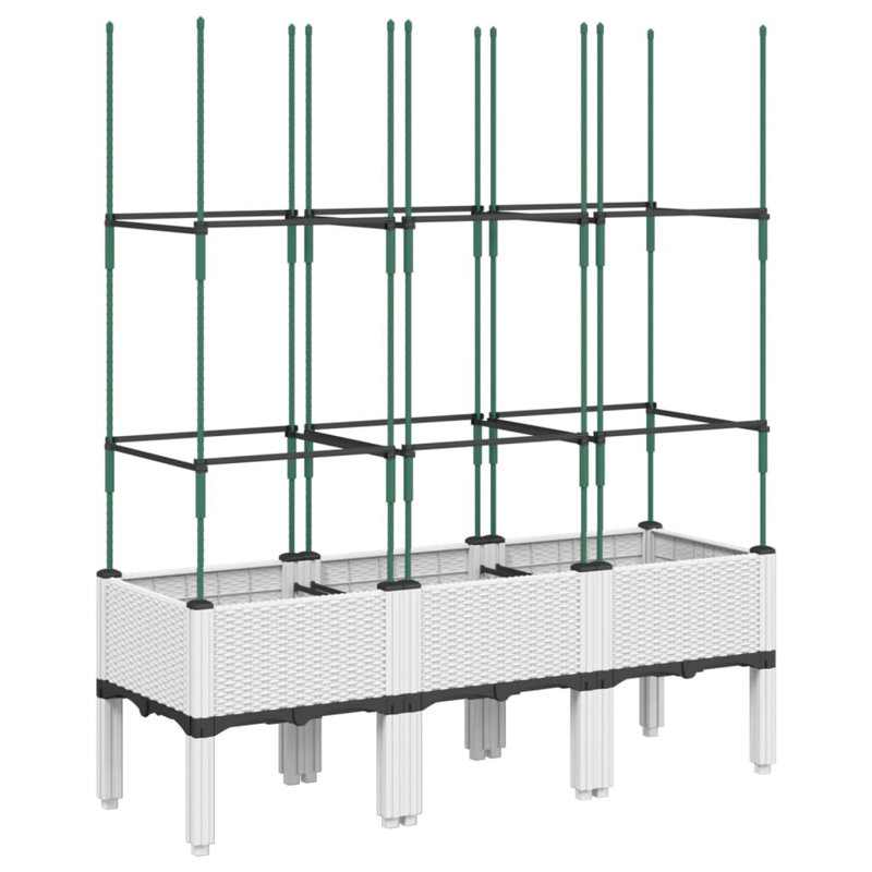 Aisatou Elevated Planter, White