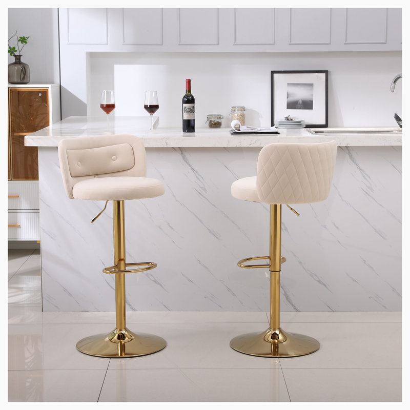 Tabouret à hauteur réglable Berkhamstead Tessa, Beige