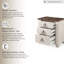 Aidsa Drawer Nightstand in Whitewash