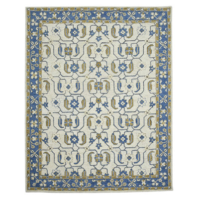 Wool Floral Indoor Rug
