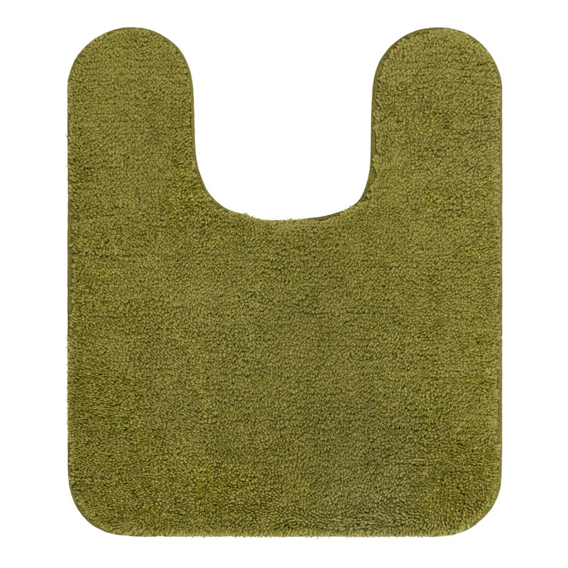 Tapis de sol antidérapant en polyester uni en U Galena, Vert