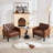 Jabryson 32" W Tufted Faux Leather Armchair-1409802911