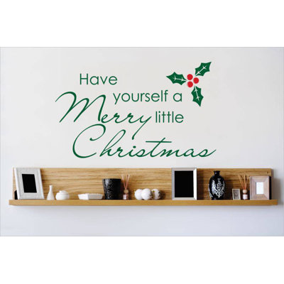 Décalcomanie murale joyeux little christmas