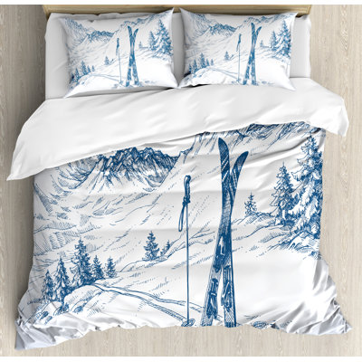 Winter Farmhouse / Country Polyester Duvet Cover