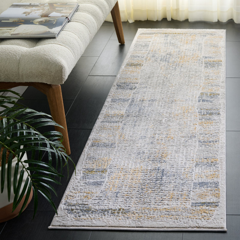 Pompeu Performance Abstract Rug, Runner 2' x 7'