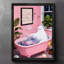 «Black Dreamed Vintage Dreamy Bathroom Wall Art», impressions de style rétro-808662173