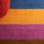 Hossain Striped Handmade Flatweave Wool Yellow/Multi Area Rug-1523823927