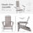 Ratcliff All-Weather HDPE Adirondack Chair-659335434
