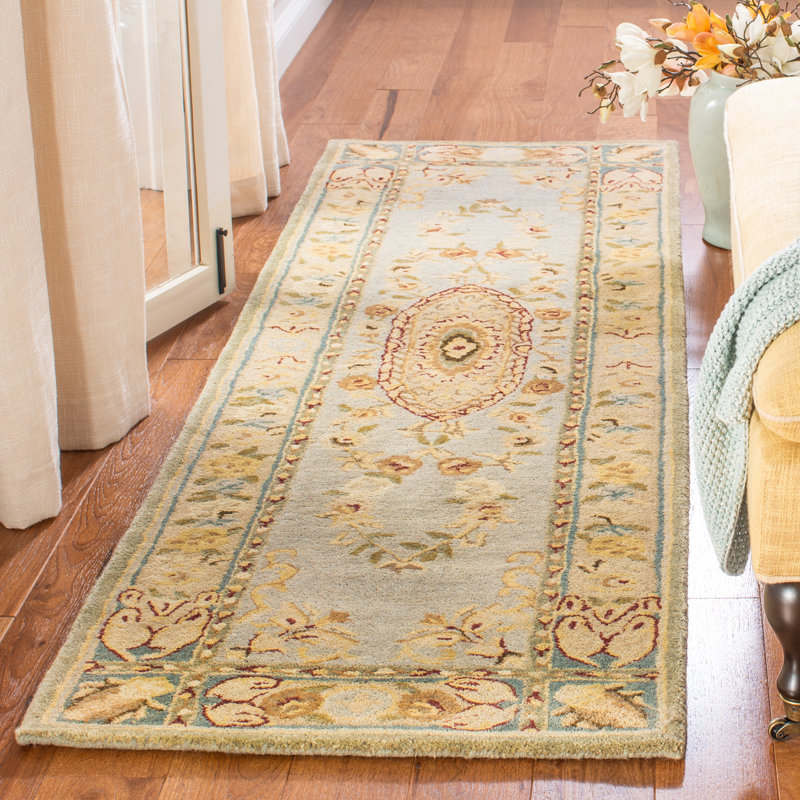 Molter Bergama Hand Tufted Wool Oriental Rug, Runner 2'3" x 12'