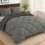 Ensemble d'édredon réversible en duvet synthétique microfibre en duvet synthétique 3 pièces toutes saisons avec taies décoratives-109248973-109248975