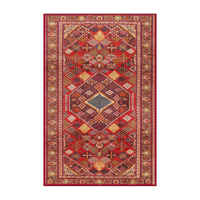 Tapis traditionnel beige / rouge / bleu