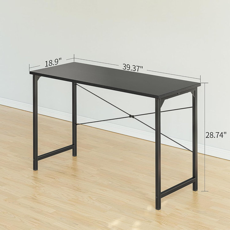 Sasha Desk, Black, 28.74" H x 39.37" W x 18.9" D