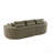 106 In. 2 - Piece Fabric Cloud Curved Sectional Boucle Sofa,Chaise Lounge, Forest Green-1207102967