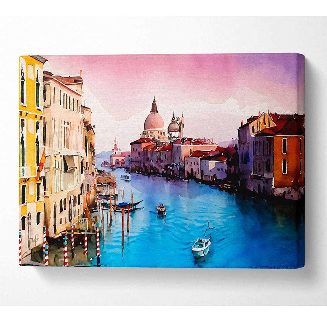 Venedig am Fluss - Kunstdrucke auf Leinwand