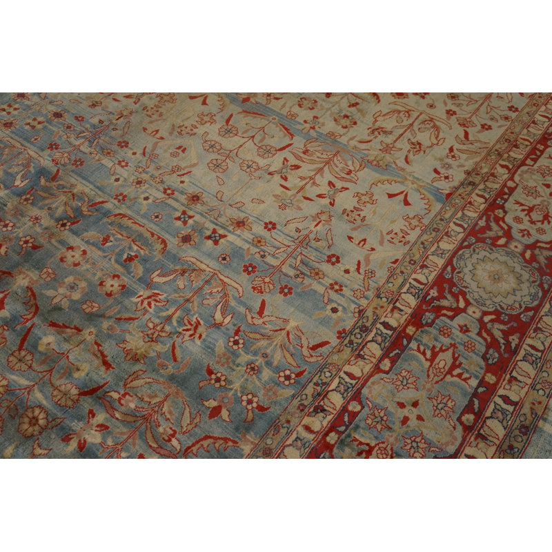 Antique Lahore Indian Knotted Rug