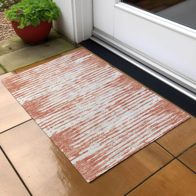 Malek Indoor/Outdoor Area Rug with Non-Slip Backing