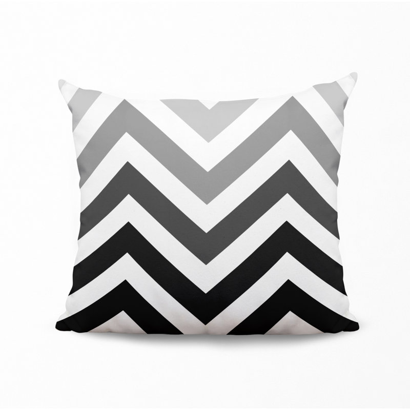 Housse et insert de coussin décoratif en polyester, L 15 po x H 15 po, Noir