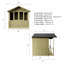 Mercia 7 x 7ft Traditional Summerhouse-837672305