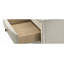 Commode à tiroirs, 1 pièce, commode contemporaine à 5 tiroirs avec finition blanche neutre