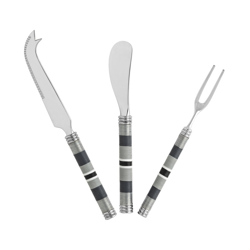 Ensemble de couteaux, épandeurs et fourchettes à fromage French Home Jubilee - nuances de graphite