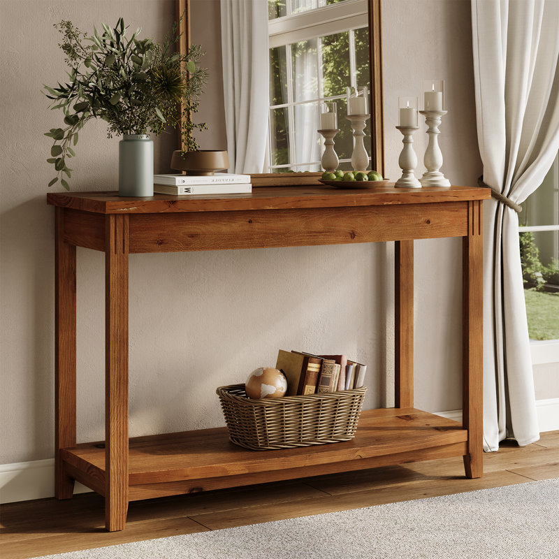 104.9cm Solid Wood Console Table, Brown