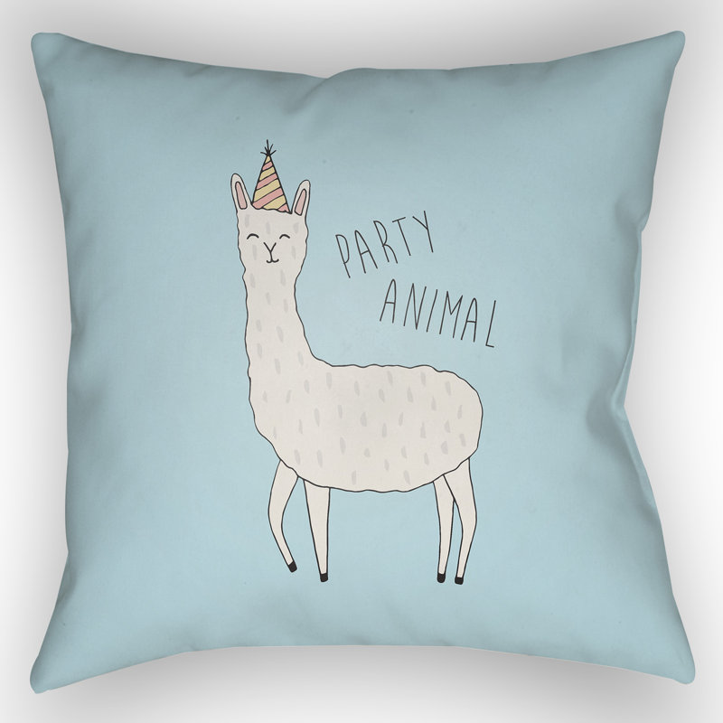  Indoor/Outdoor Throw Pillow, Blue, 18" H x 18" W x 4" D