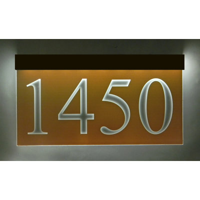 Enseigne d’adresse pour pelouse sur 1 ligne