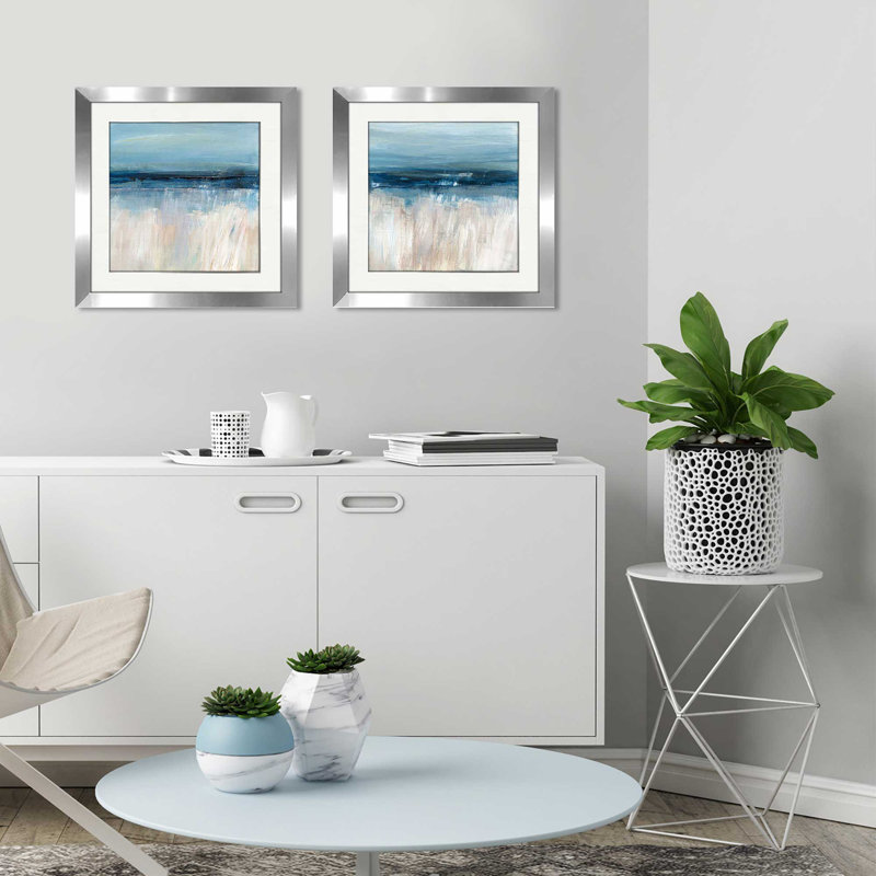 « on the severn i », ensemble de 2 reproductions de peintures à l’acrylique encadrées, H 16,5 po x l 33 po x P 1 po